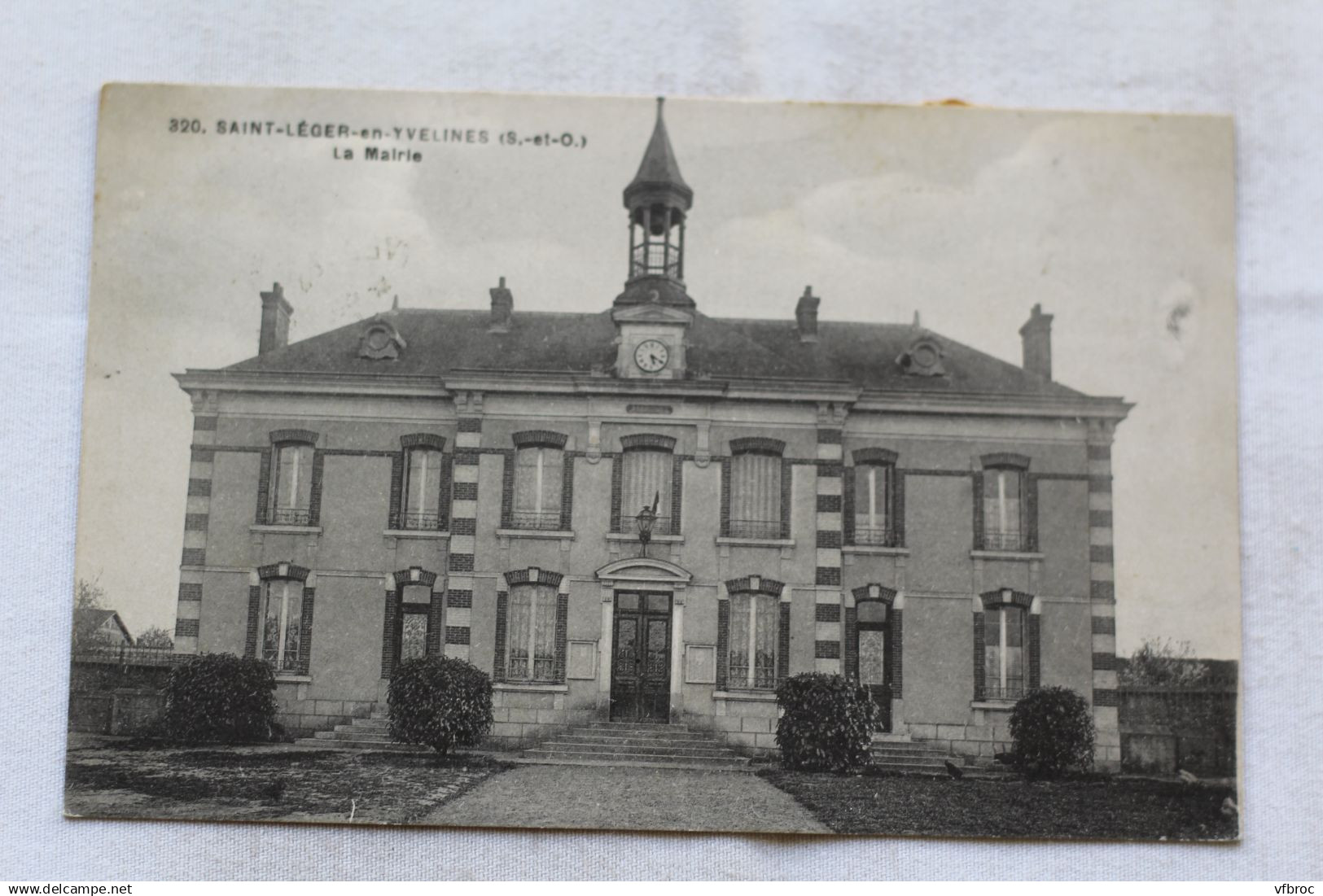 Cpa 1928, Saint Léger en Yvelines, la mairie, Yvelines 78