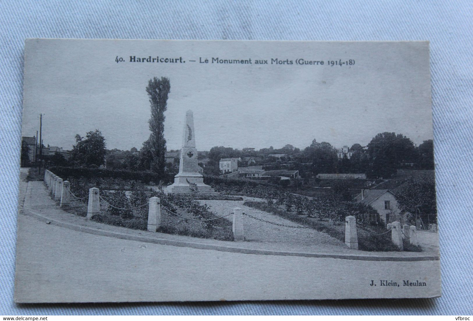 Cpa 1929, Hardricourt, le monument aux morts , Yvelines 78