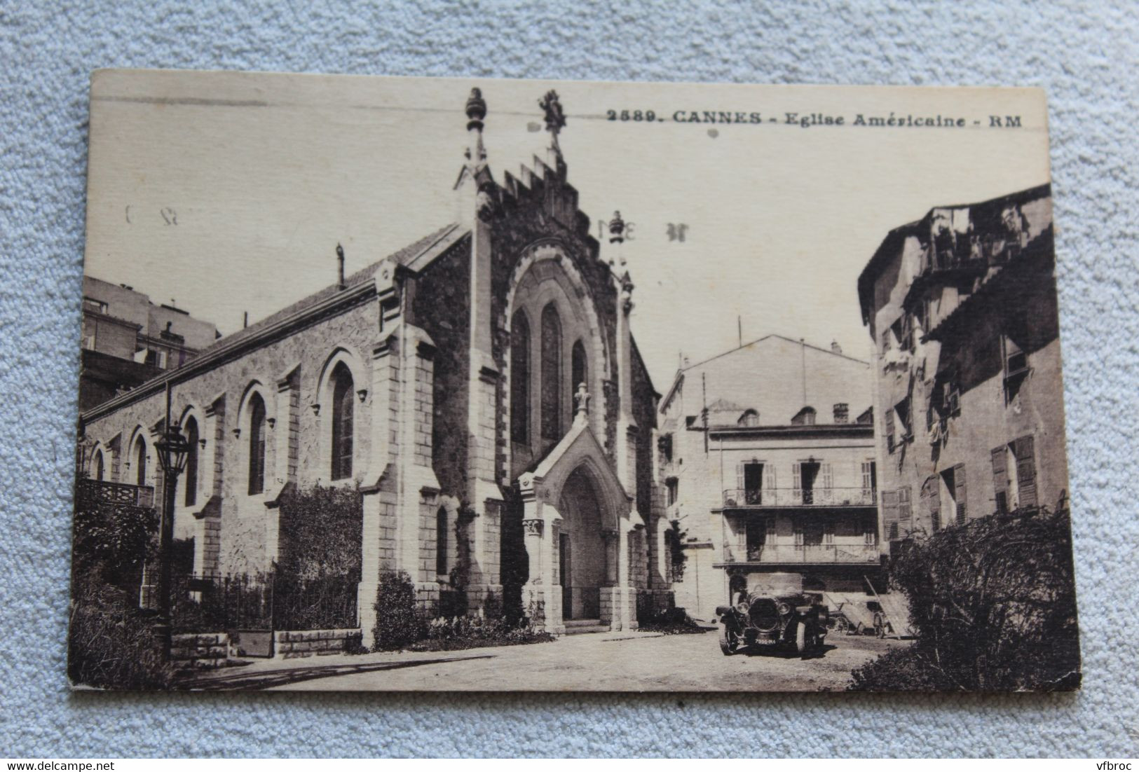 Cpa 1932, Cannes, église Américaine, Alpes maritimes 06