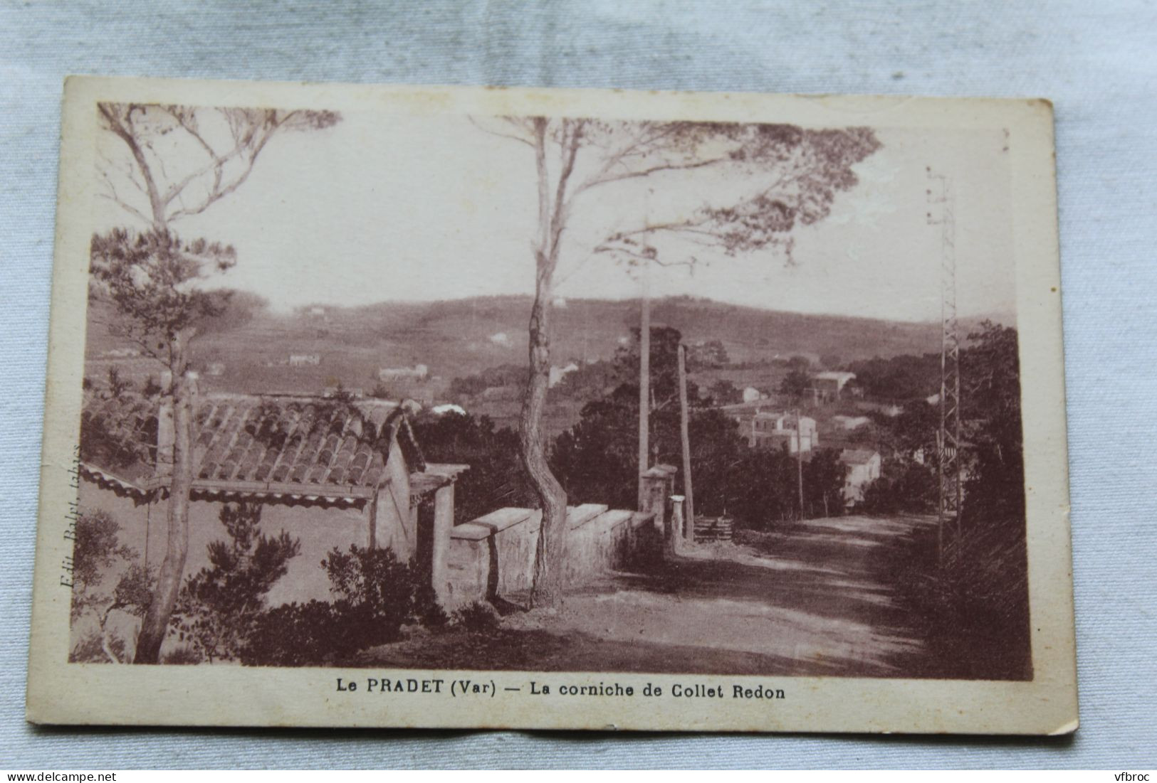 Cpa 1932, le Pradet, la corniche de Collet Redon, Var 83