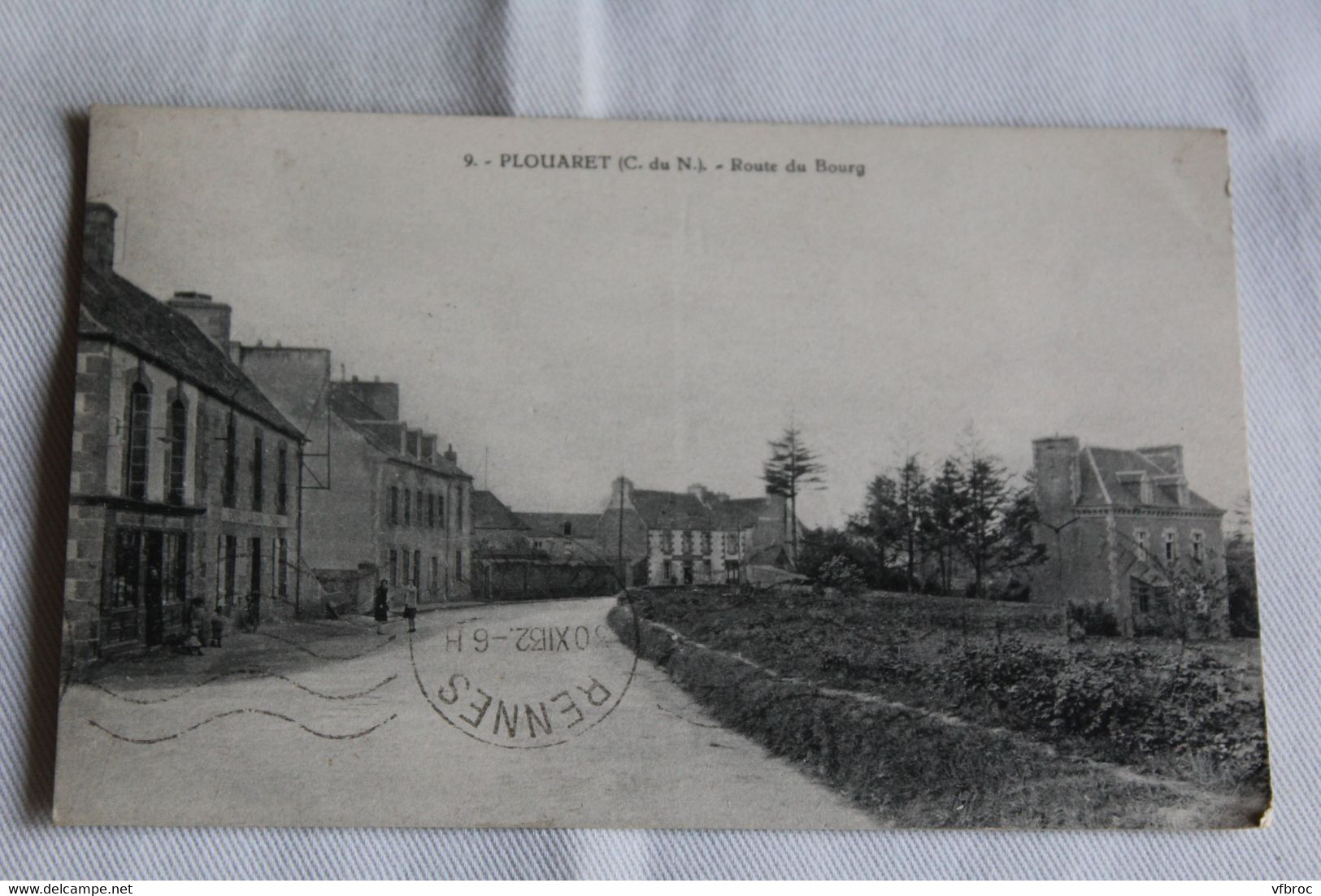 Cpa 1932, Plouaret, route du Bourg, Cotes d'Armor 22