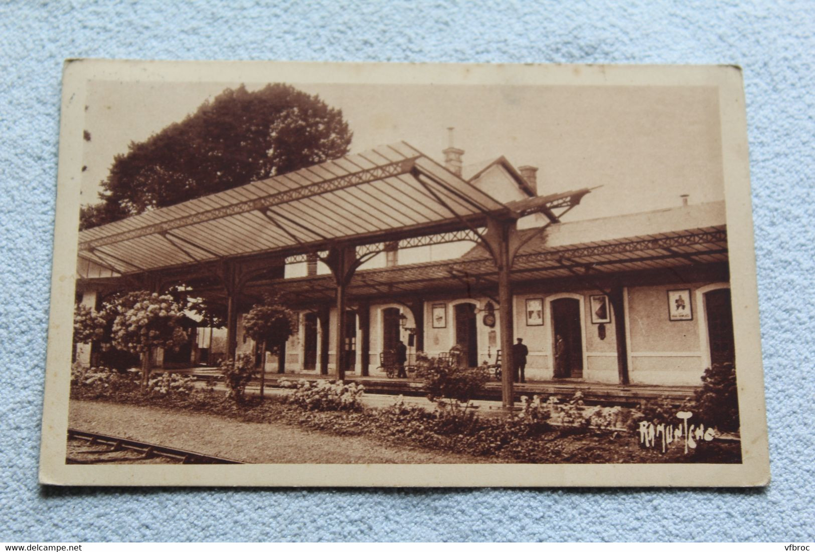 Cpa 1933, gare de Jarnac, Charente 16