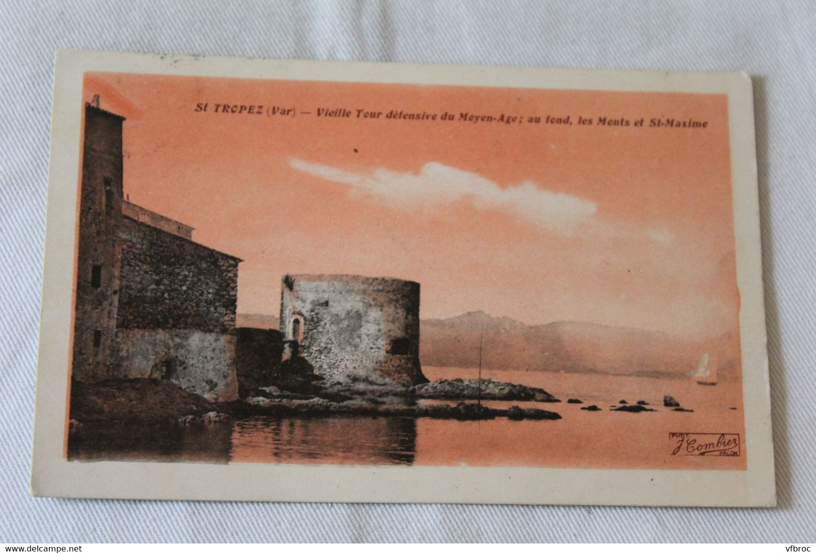 Cpa 1933, Saint Tropez, vieille tour défensive du moyen âge, Var 83