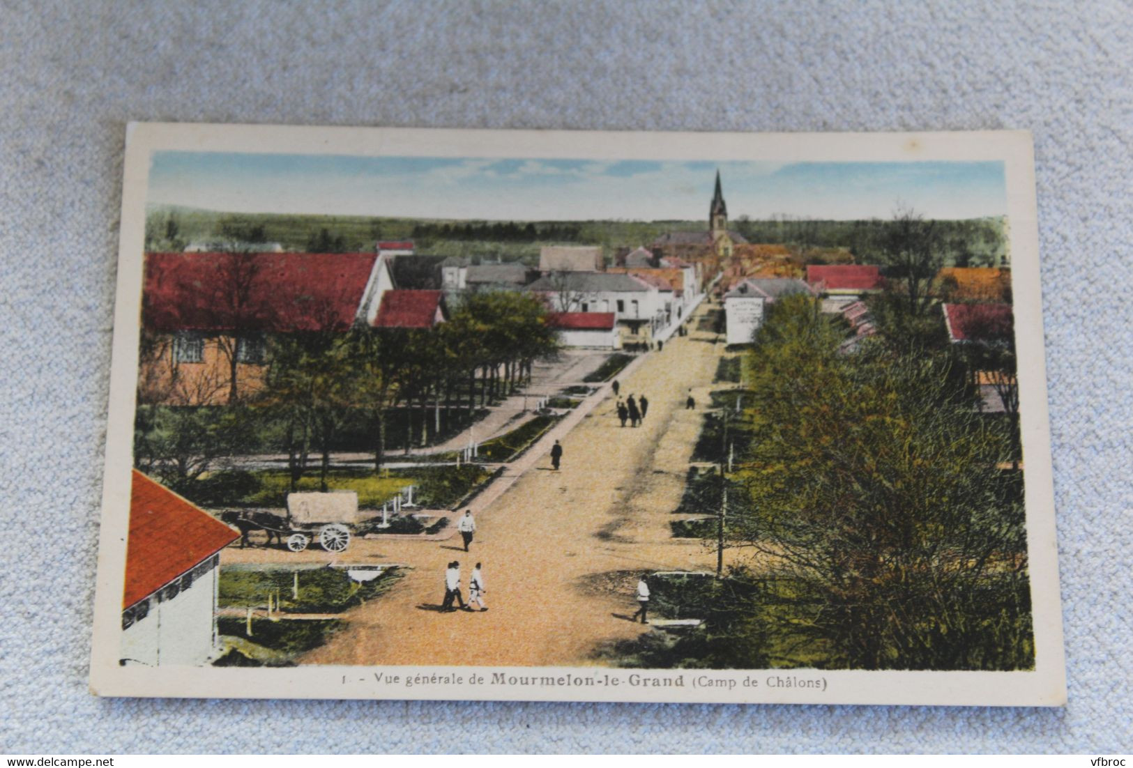 Cpa 1934, Mourmelon le Grand, vue générale, camp de Châlons, Marne 51