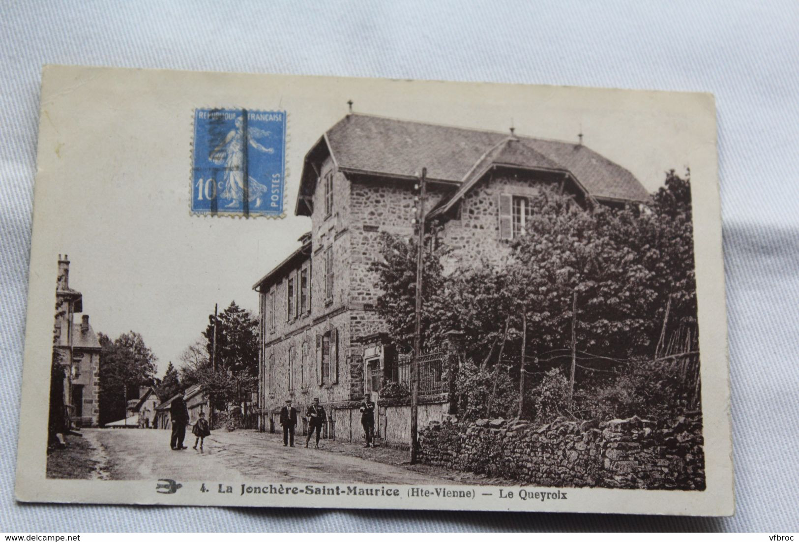 Cpa 1937, la Jonchère saint Maurice, le Queyroix, Haute Vienne 87