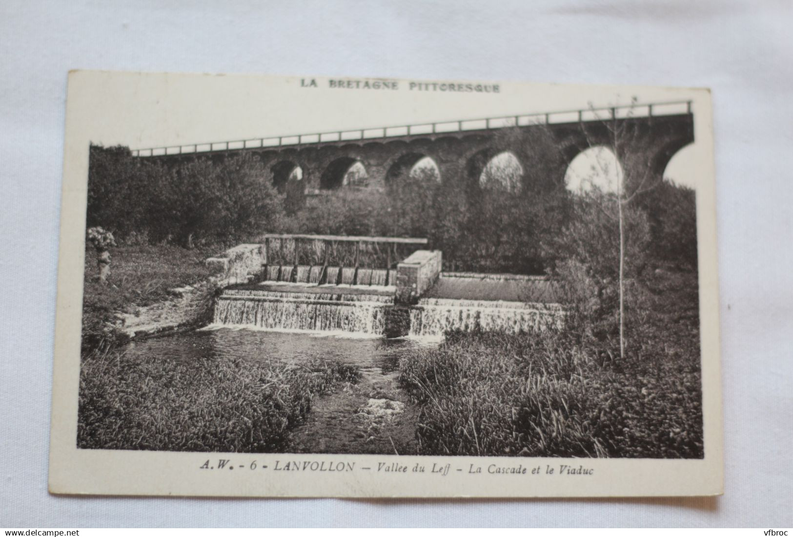 Cpa 1937, Lanvollon, la cascade et le viaduc, Cotes d'Armor 22