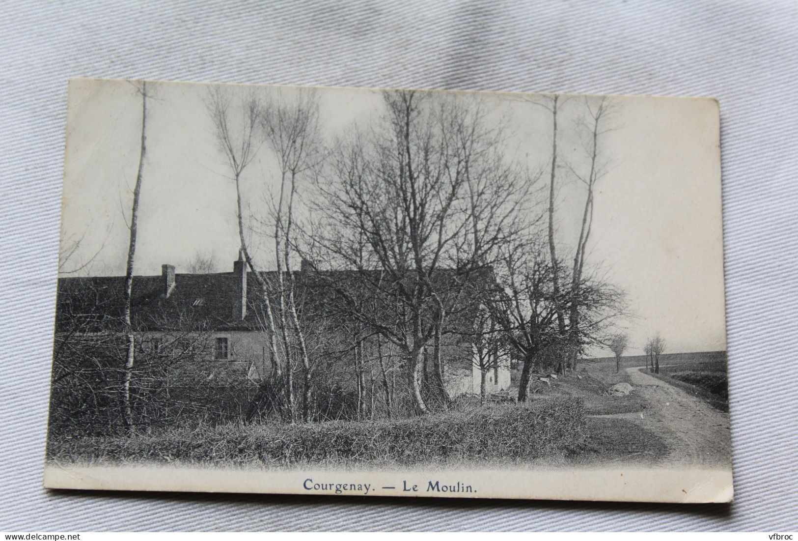 Cpa 1938, Courgenay, le moulin, Yonne 89