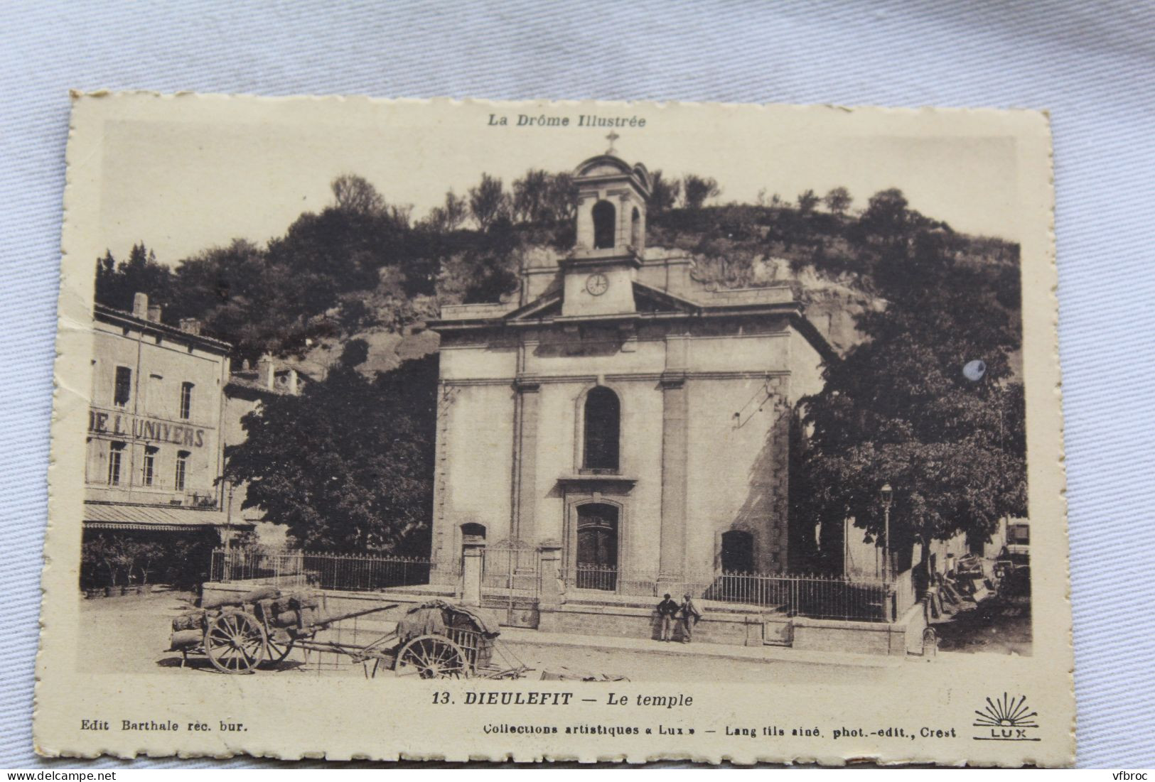 Cpa 1938, Dieulefit, le temple, Drôme 26