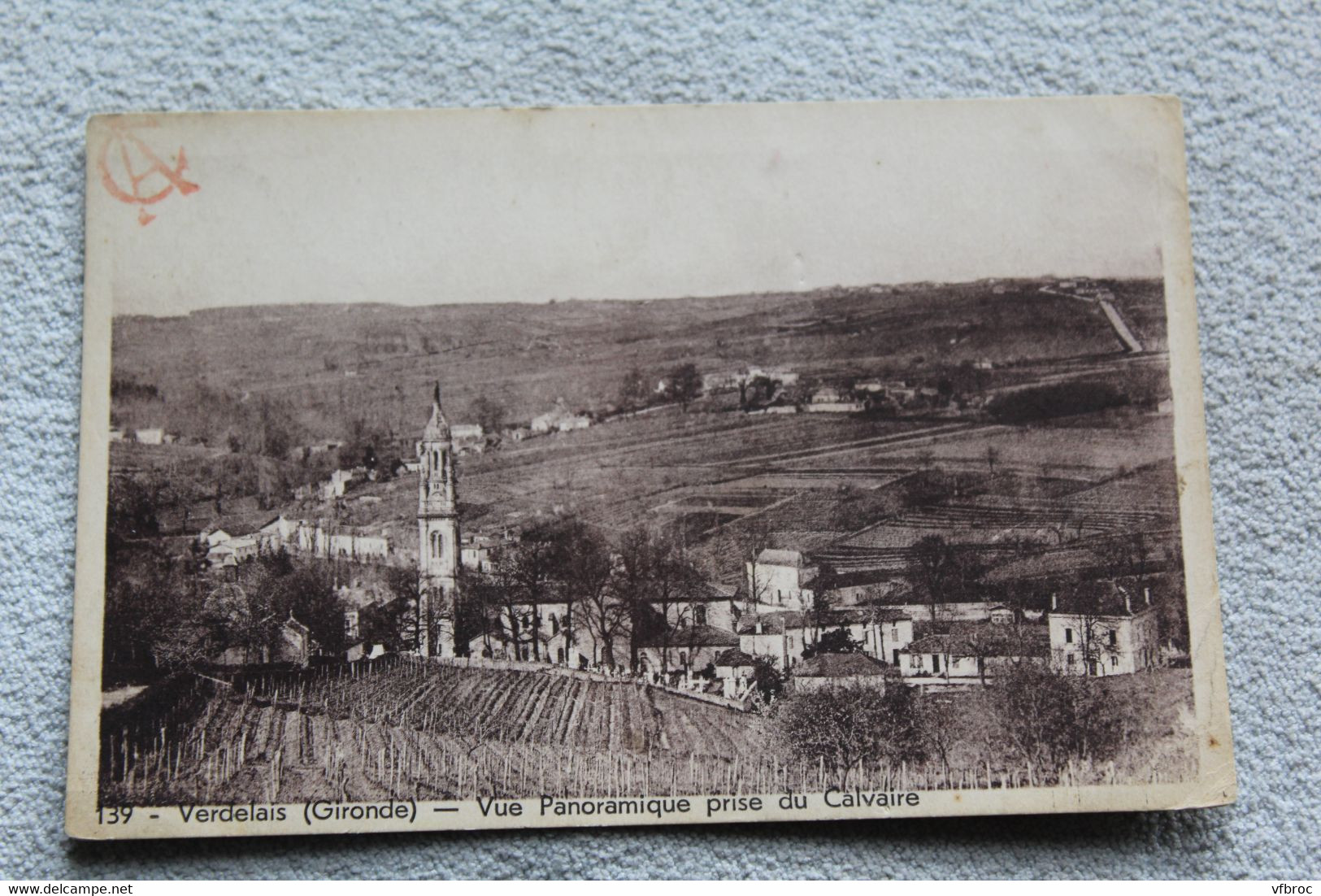 Cpa 1938, Verdelais, vue panoramique prise du calvaire, Gironde 33