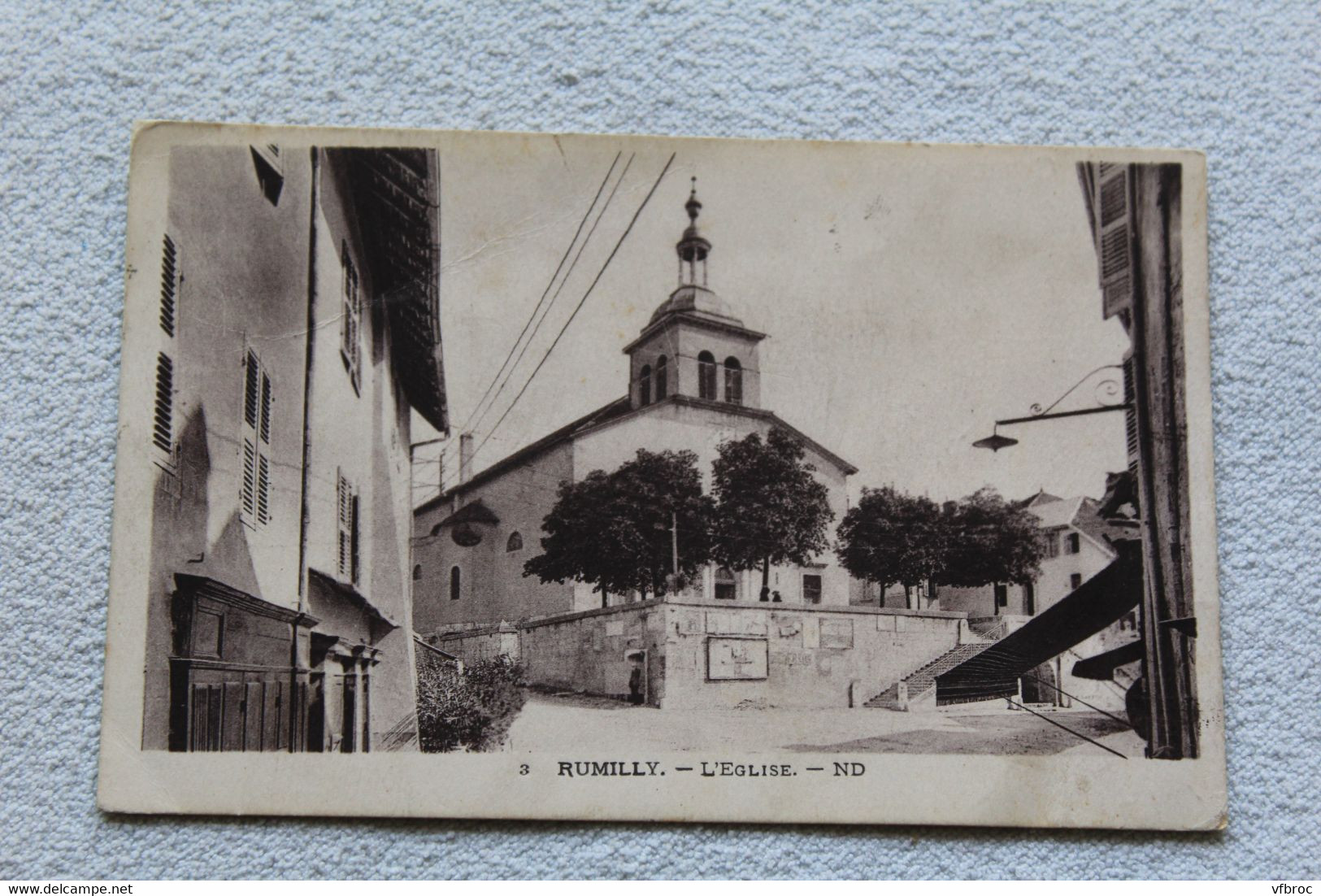 Cpa 1939, Rumilly, l'église, Haute Savoie 74