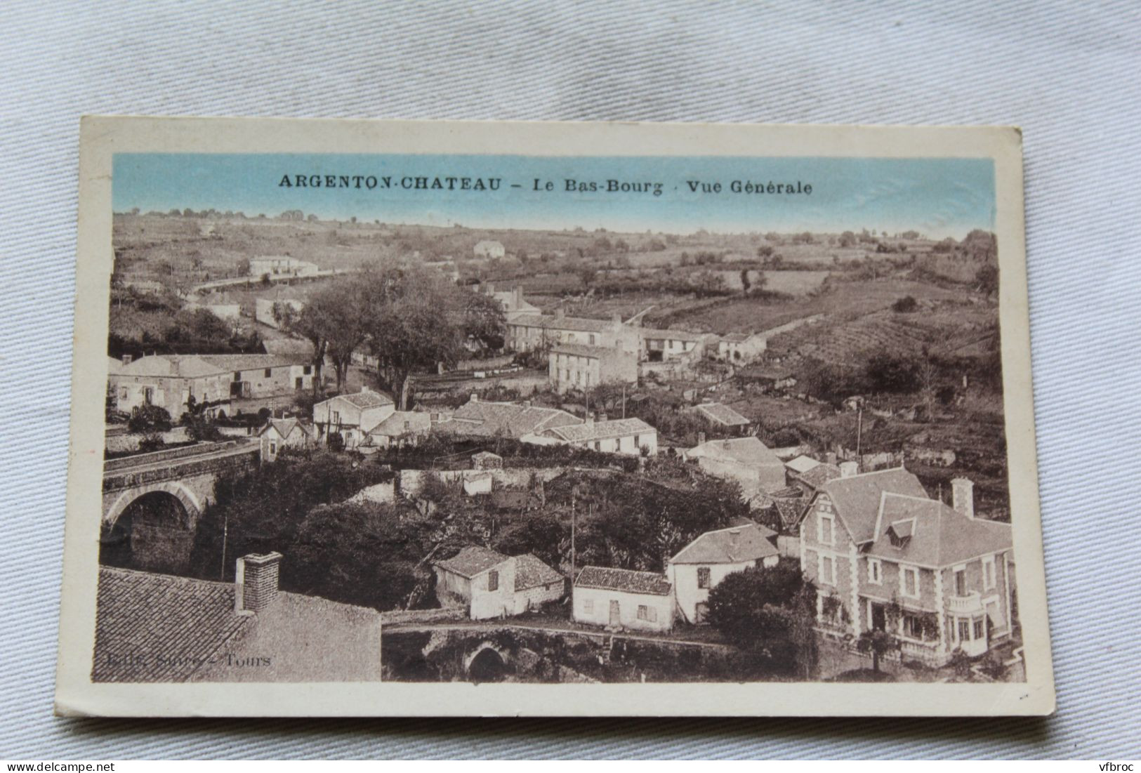 Cpa 1943, Argenton Château, le bas bourg, vue générale, Deux Sèvres 79