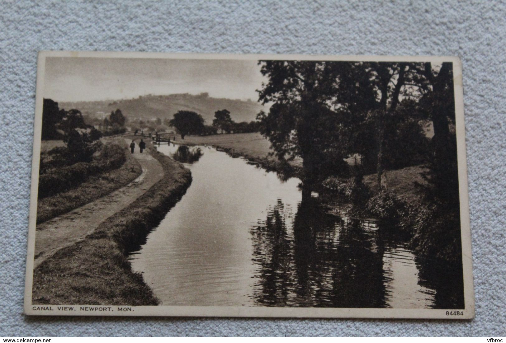 Cpa 1943, canal view, Newport, Mon, Pays de Galles