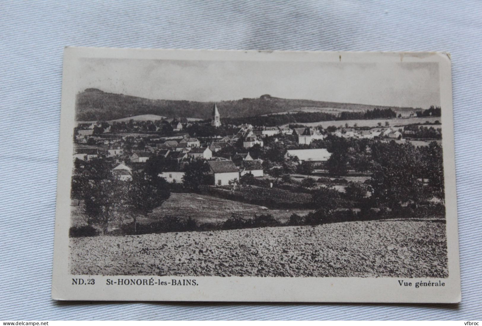 Cpa 1945, Saint Honoré les bains, vue générale, Nièvre 58