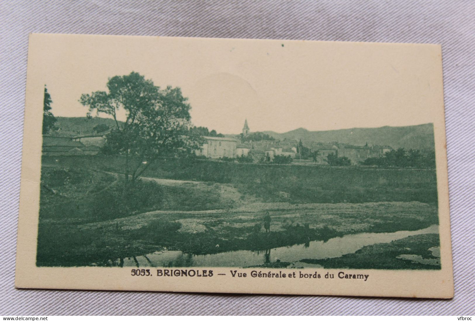 Cpa 1946, Brignoles, vue générale et bords du Caramy, Var 83