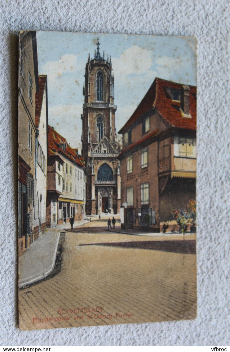 Cpa 1946, Selestat, église saint Georges, bas Rhin 67