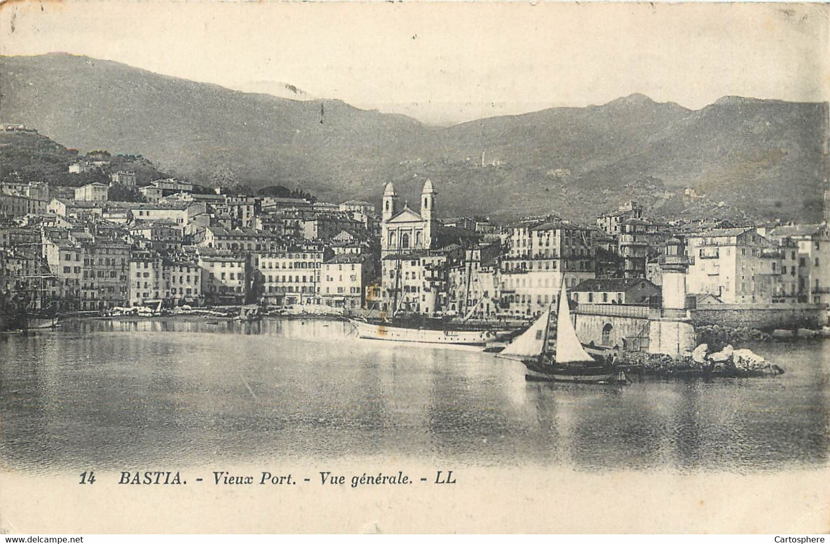 CPA [20] [2B] Haute Corse > Bastia Vieux Port Vue Générale