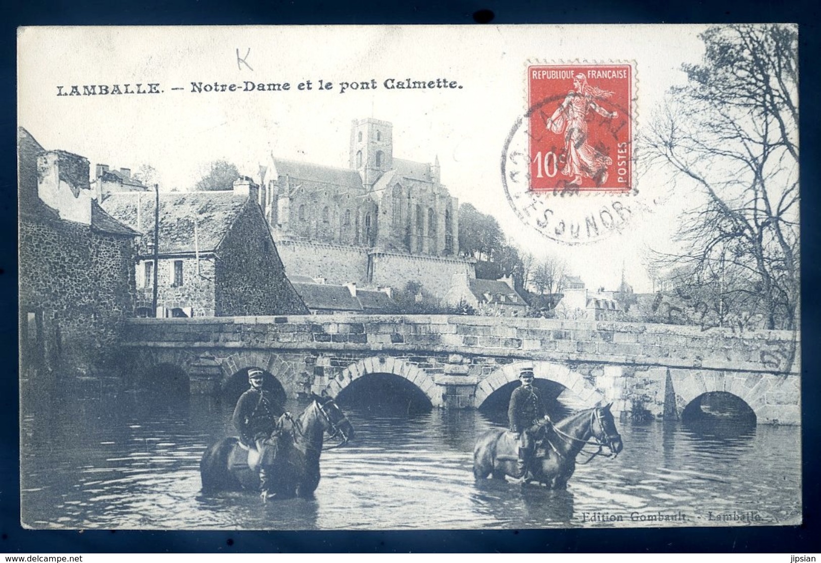 cpa 22  Lamballe  Notre Dame et le Pont Calmette   LZ32