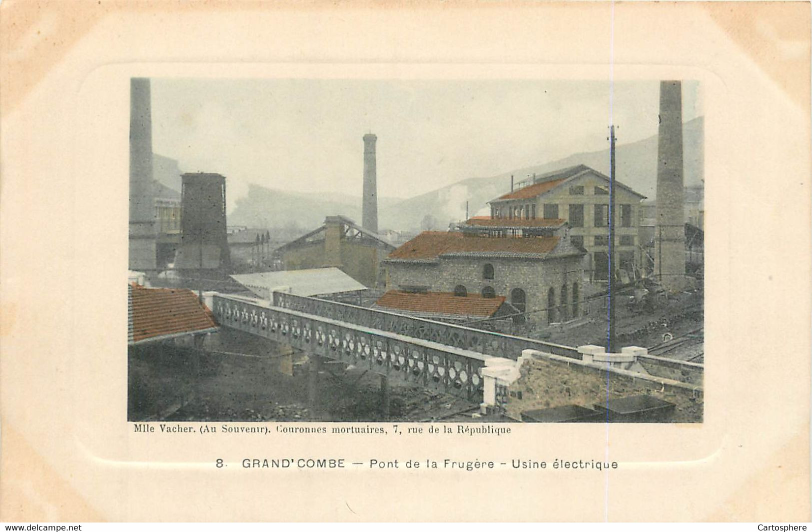 CPA 30 Gard LA GRAND COMBE  - Pont de la Frugère Usine Electrique - RARE