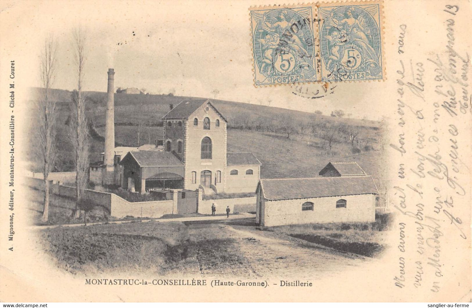 CPA 31 MONTASTRUC LA CONSEILLERE DISTILLERIE (cpa rare