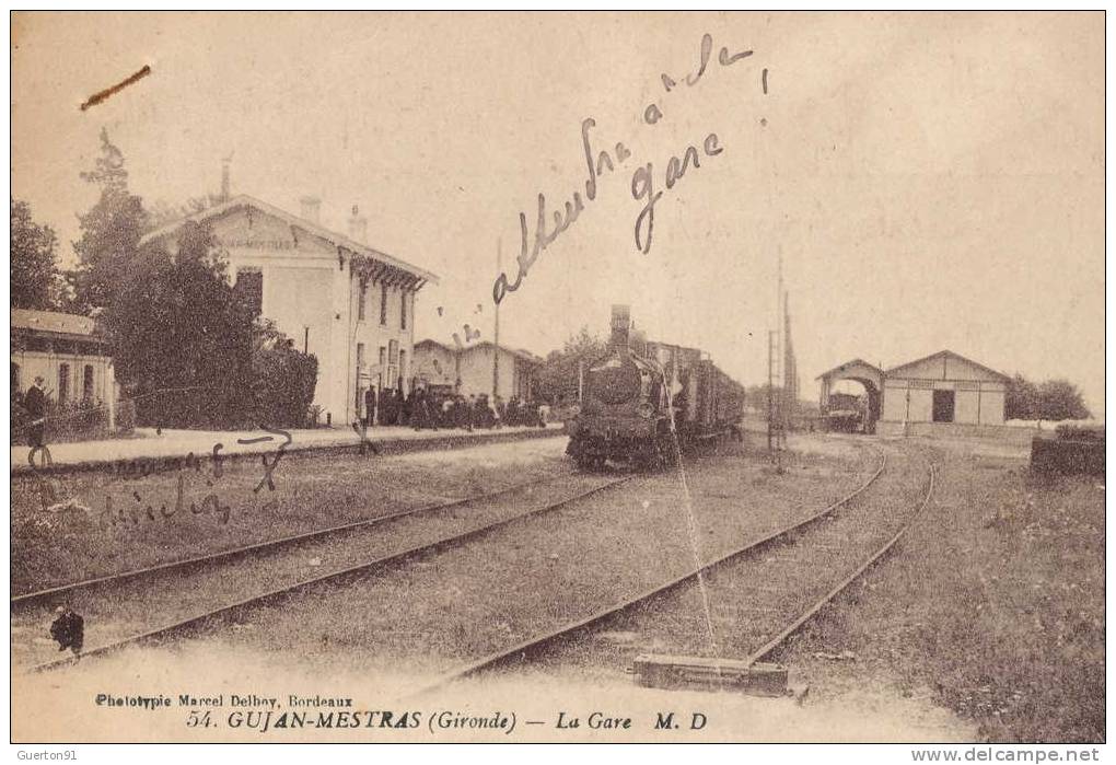 CPA (33)  GUJAN-MESTRAS / La Gare -