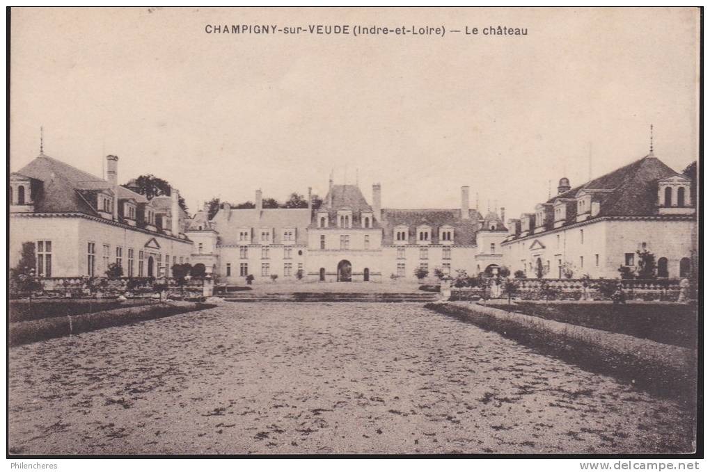 CPA - (37) Champigny sur Veude - le chateau