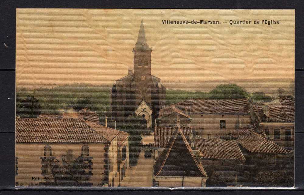 CPA 40 - Villeneuve-de-Marsan - Quartier de l'Eglise