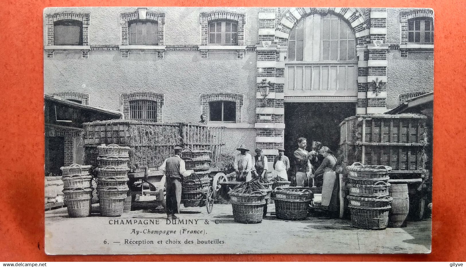 CPA (51) Champagne DUMINY & Cie.  AY-CHAMPAGNE. Réception et choix des bouteilles.   (Bt10.1212)