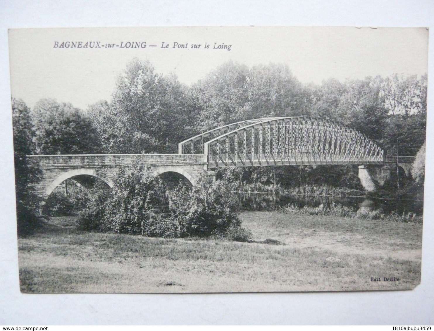 CPA 77 SEINE ET MARNE - BAGNEAUX SUR LOING : Le Pont sur le Loing