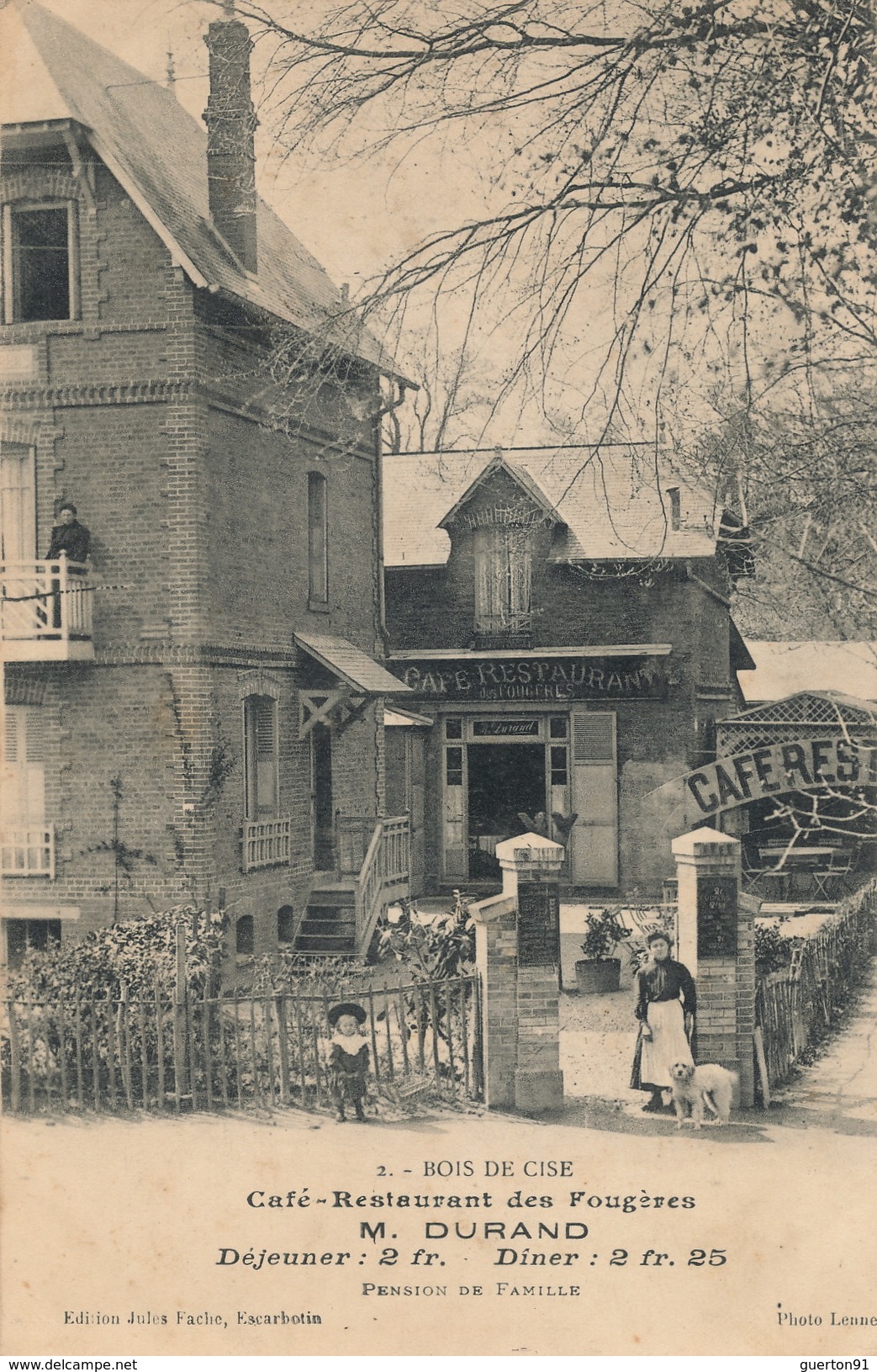 ( CPA 80 )   BOIS-DE-CISE  /  Café-Restaurant des Fougères -