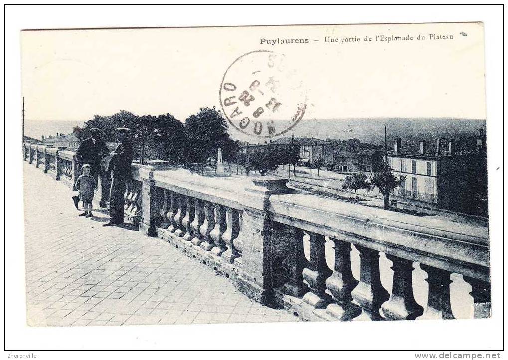 CPA - 81 - PUYLAURENS - Une partie de l´ Esplanade du Plateau - 1934