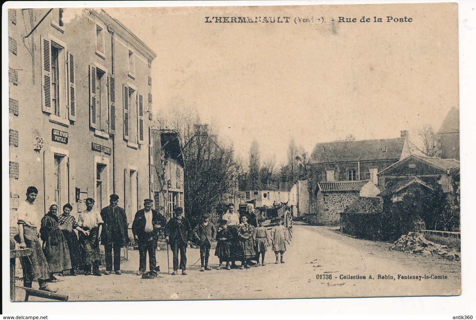 CPA 85 L'HERMENAULT Rue de la poste