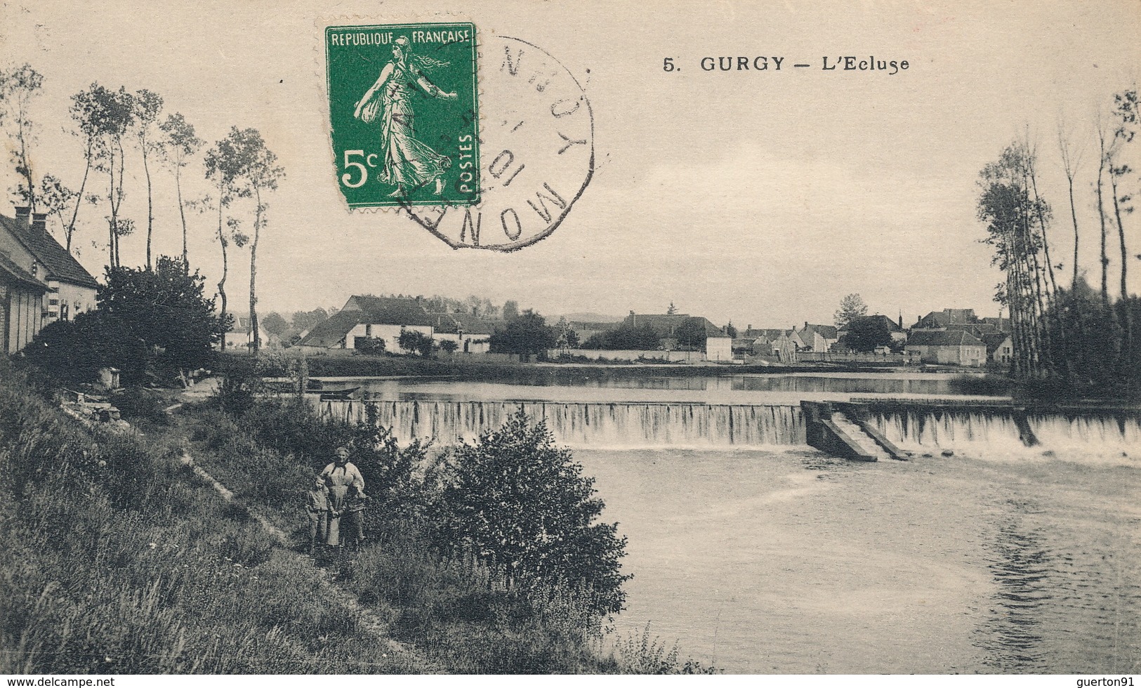 (CPA 89) GURGY  /  L'Écluse -