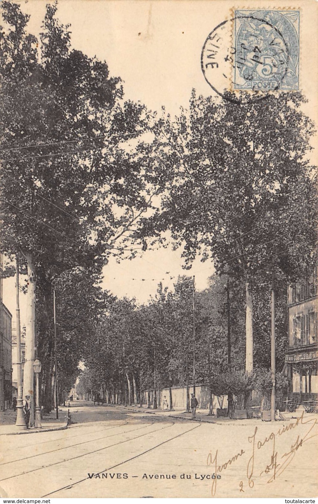 CPA 92 VANVES AVENUE DU LYCEE  1904