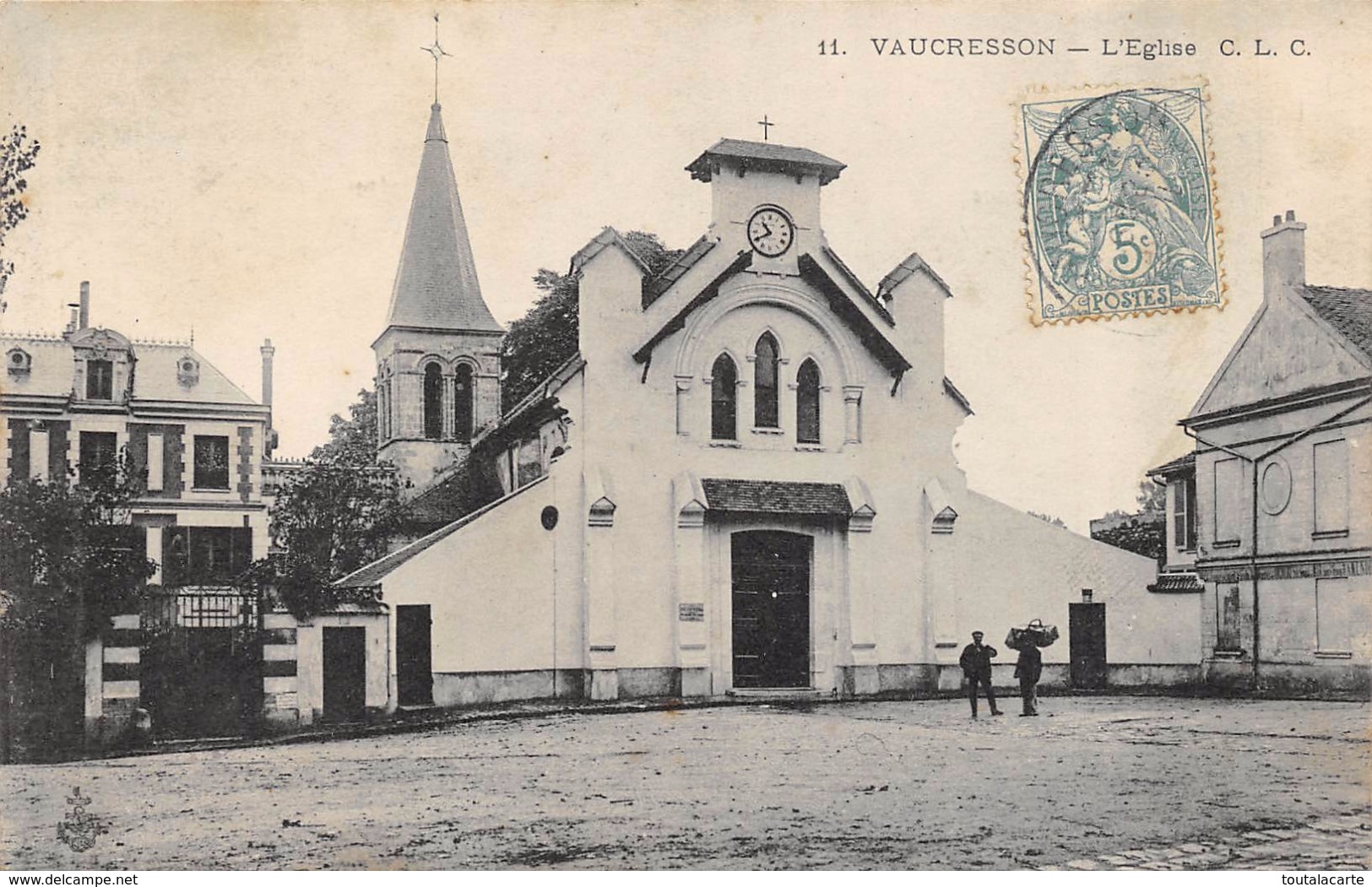 CPA 92 VAUCRESSON L EGLISE  1906