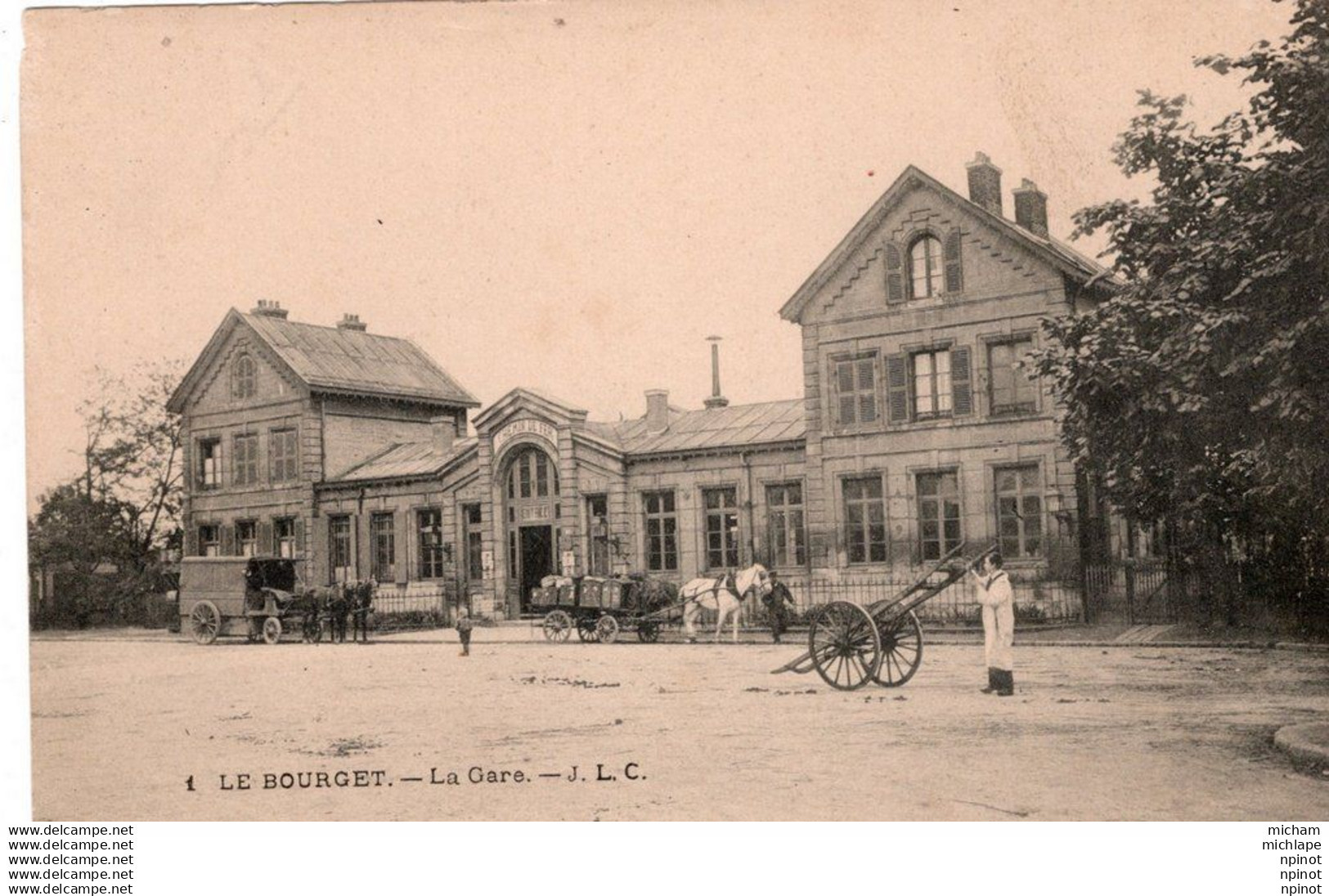 CPA 93 LE BOURGET  la gare