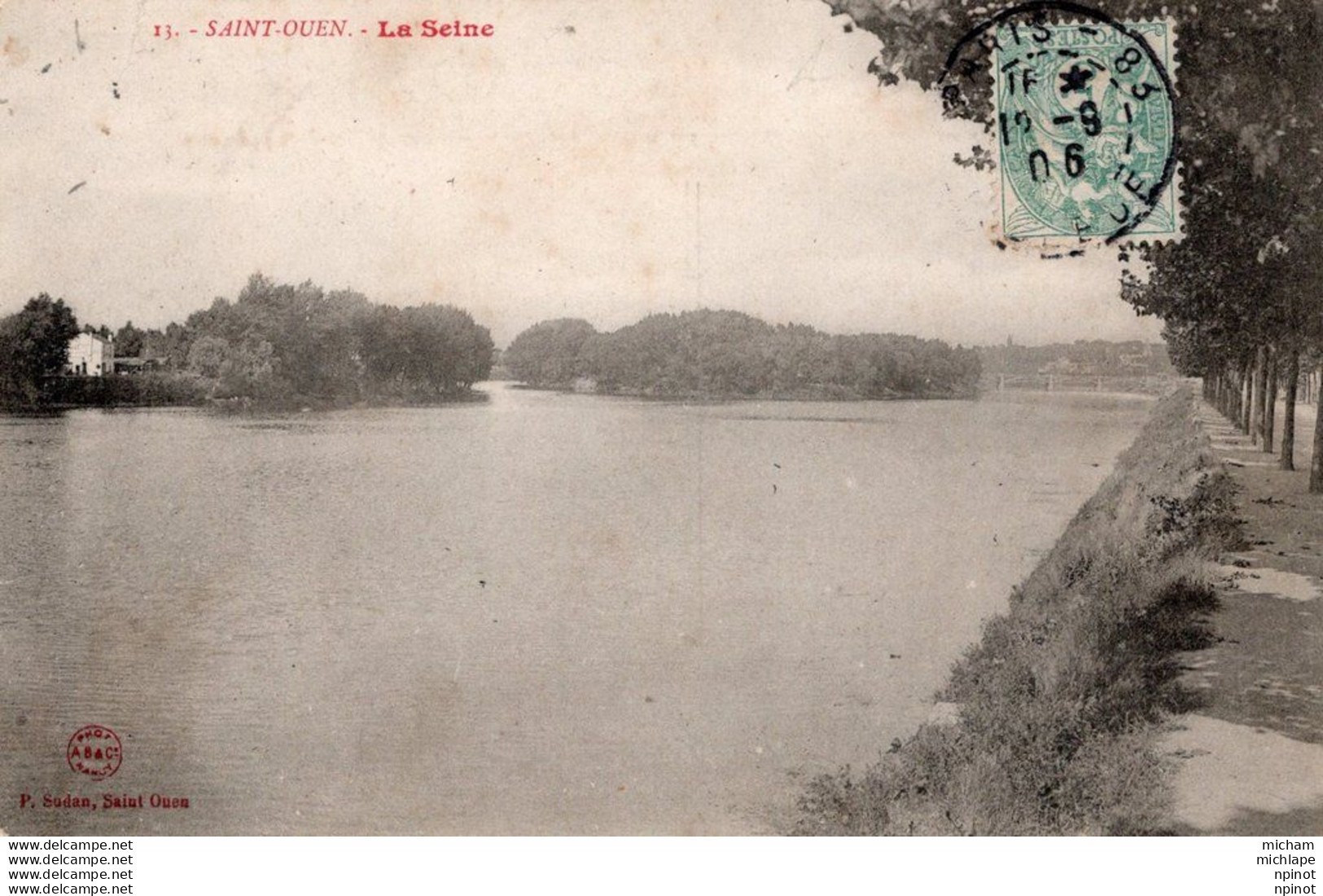 CPA 93 SAINT OUEN  - la seine