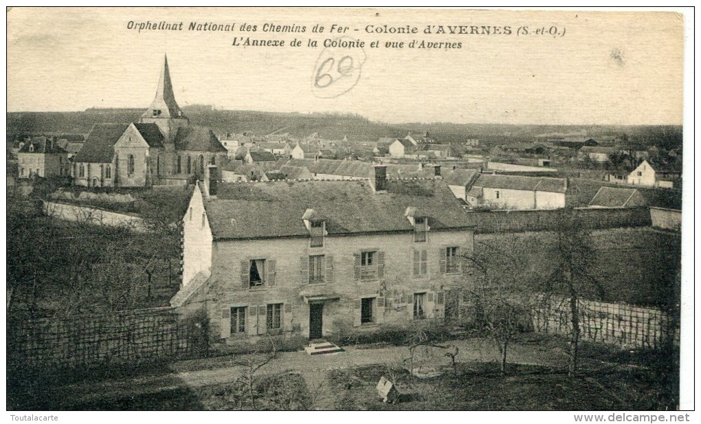 CPA 95  COLONIE D AVERNES ORPHELINAT DES CHEMINS DE FER L ANNEXE DE LA  COLONIES