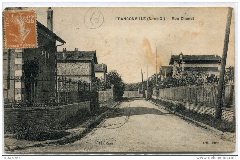 CPA 95 FRANCONVILLE RUE CHENEL