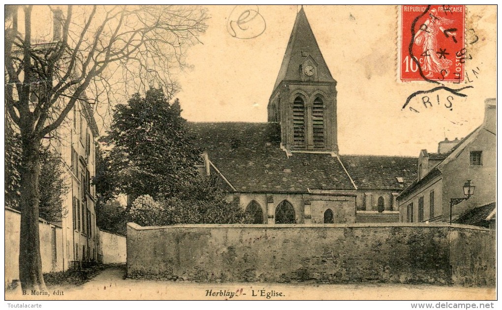 CPA 95 HERBLAY L EGLISE