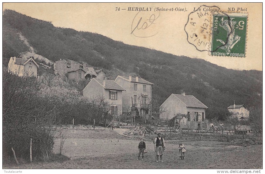 CPA 95 HERBLAY LES COTEAUX 1912