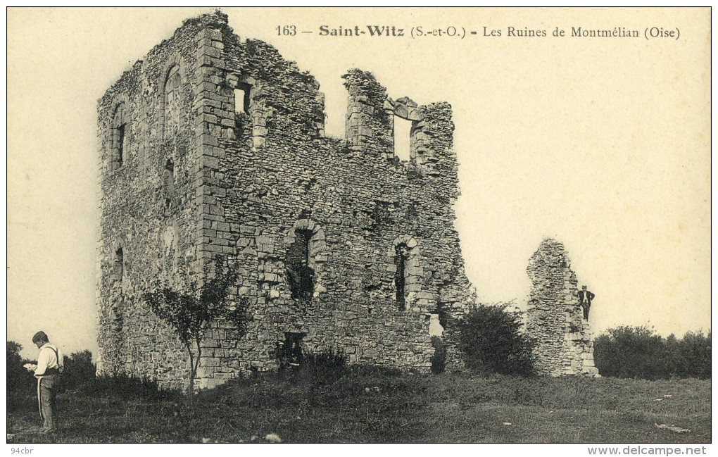 CPA   (95 ) SAINT WITZ less ruines de montmelian