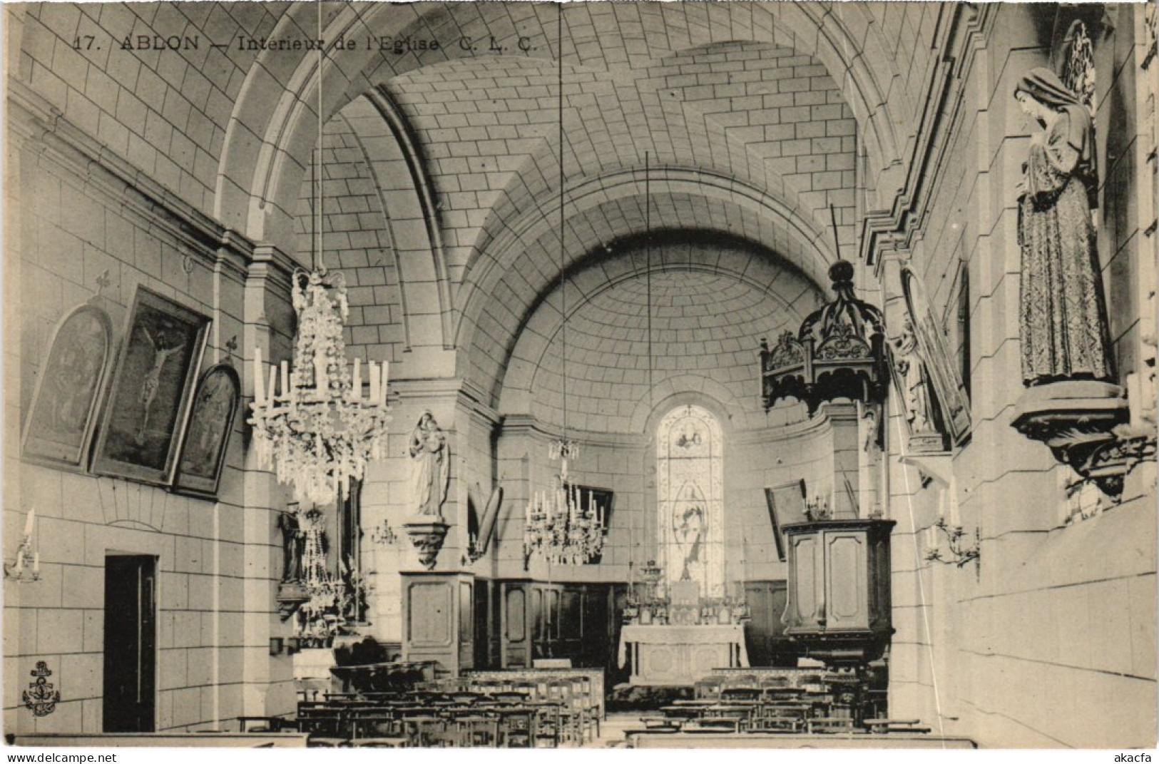 CPA ABLON-sur-SEINE Interieur de l'Eglise (1352767)