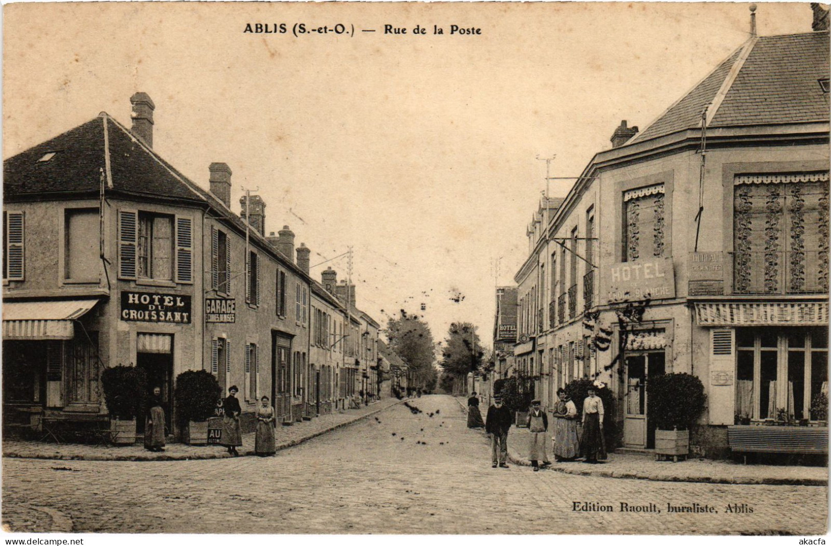 CPA ACHERES Rue de la Poste (1412500)