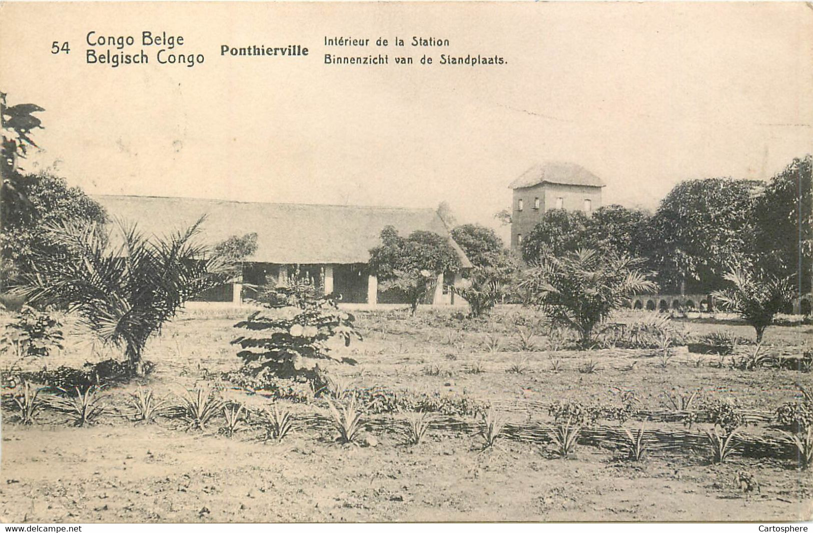 CPA Afrique Congo - Kinshasa (ex Zaire) > Congo Belge Ponthierville Intérieur de la Station