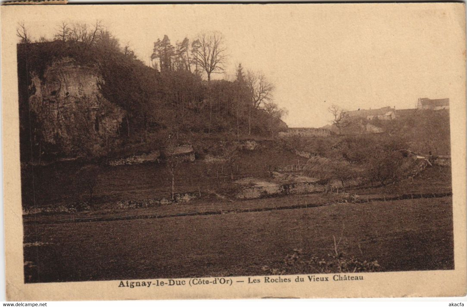 CPA AIGNAY-LE-DUC Les Rochers du Vieux Chateau (999757)