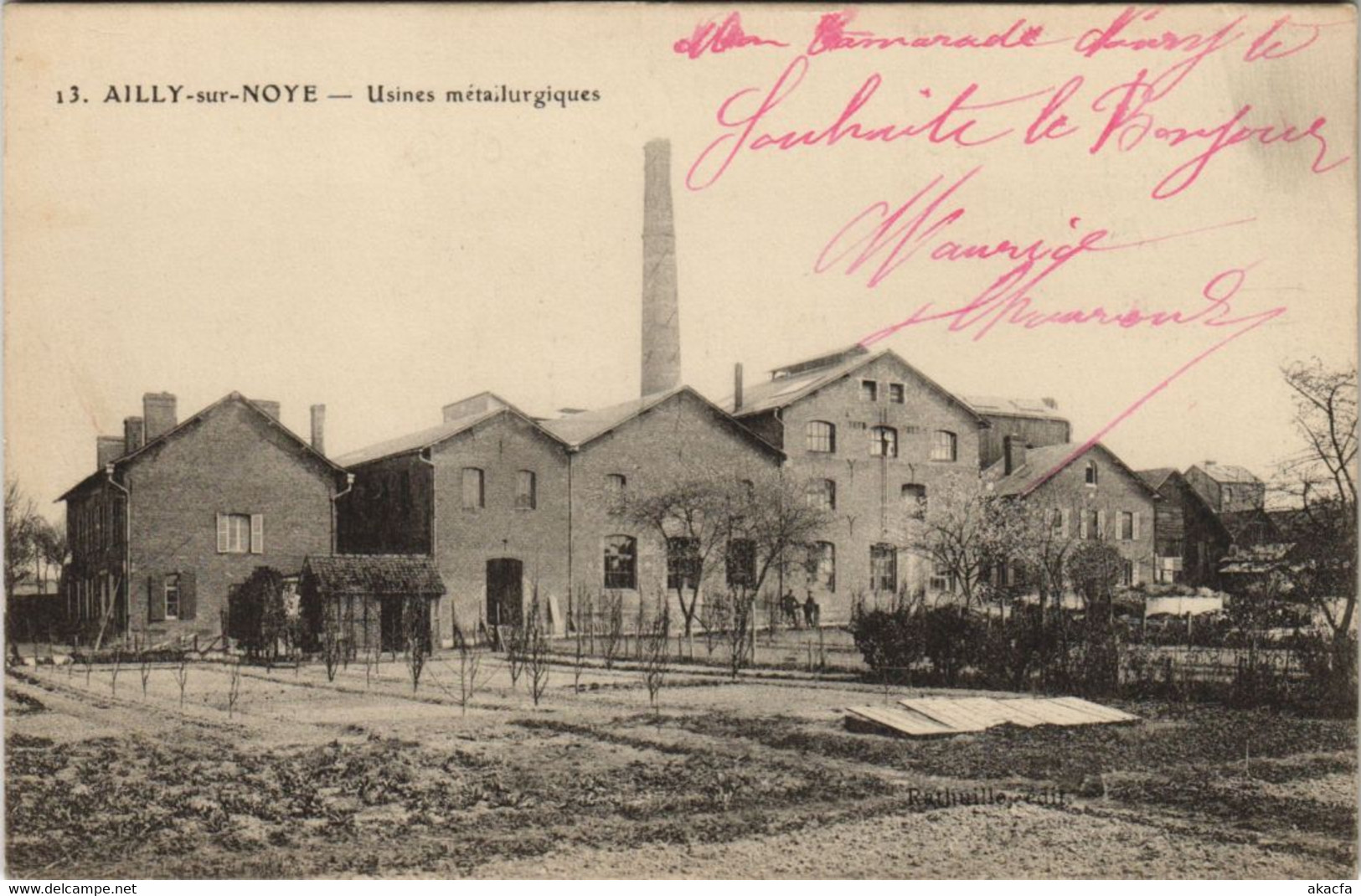 CPA AILLY-sur-NOYE Usines métallurgiques INDUSTRY (758093)