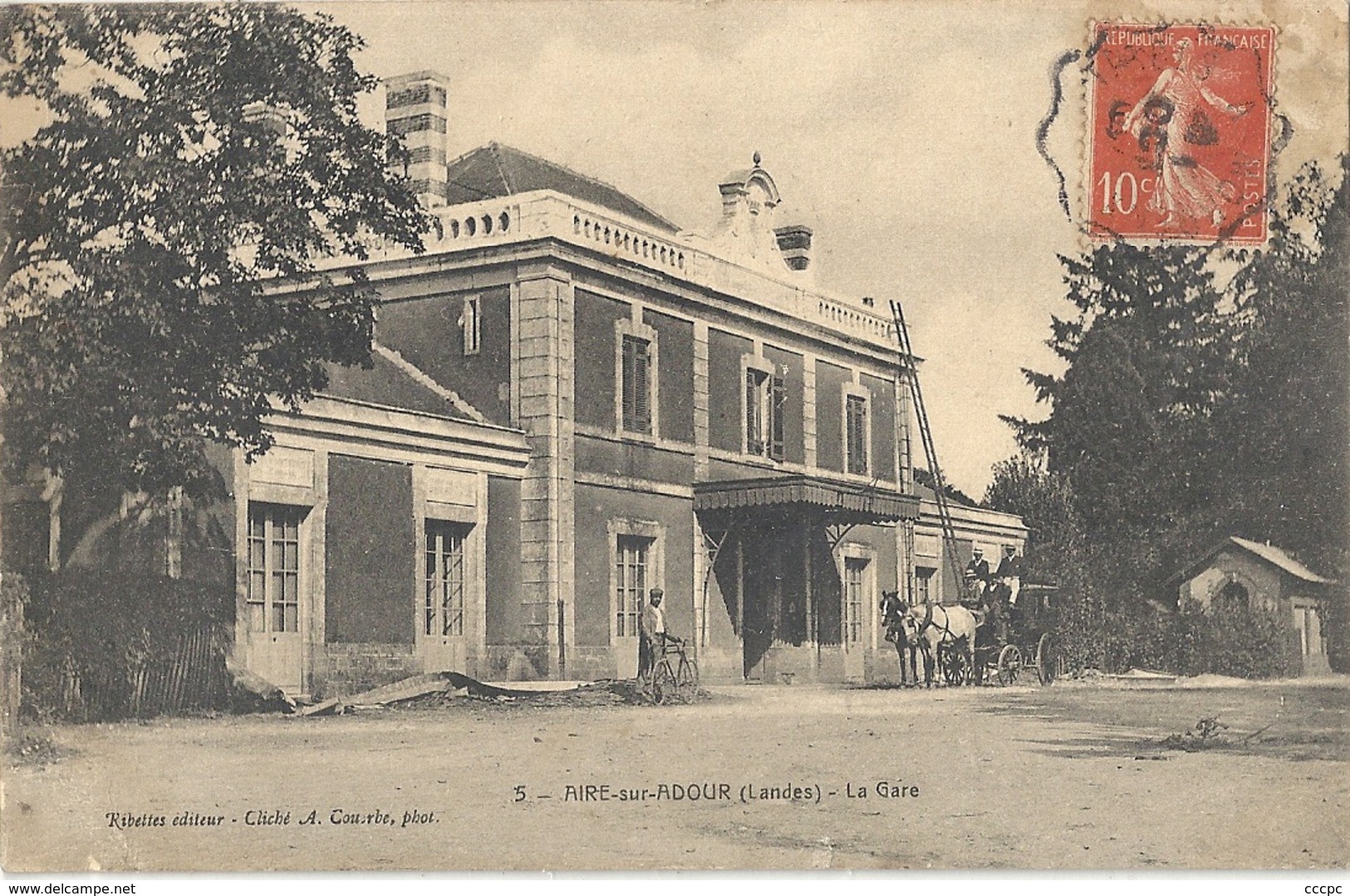 CPA Aire-sur-Adour La Gare