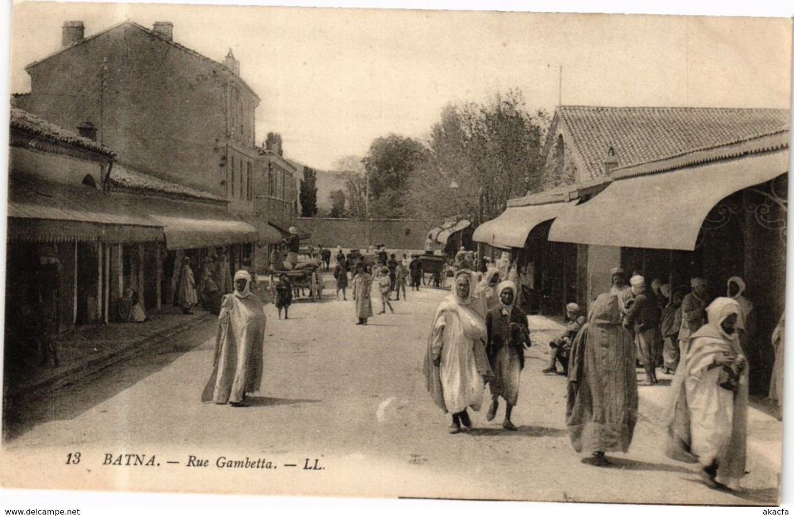 CPA AK Algérie-Batna-Rue Gambetta (238706)