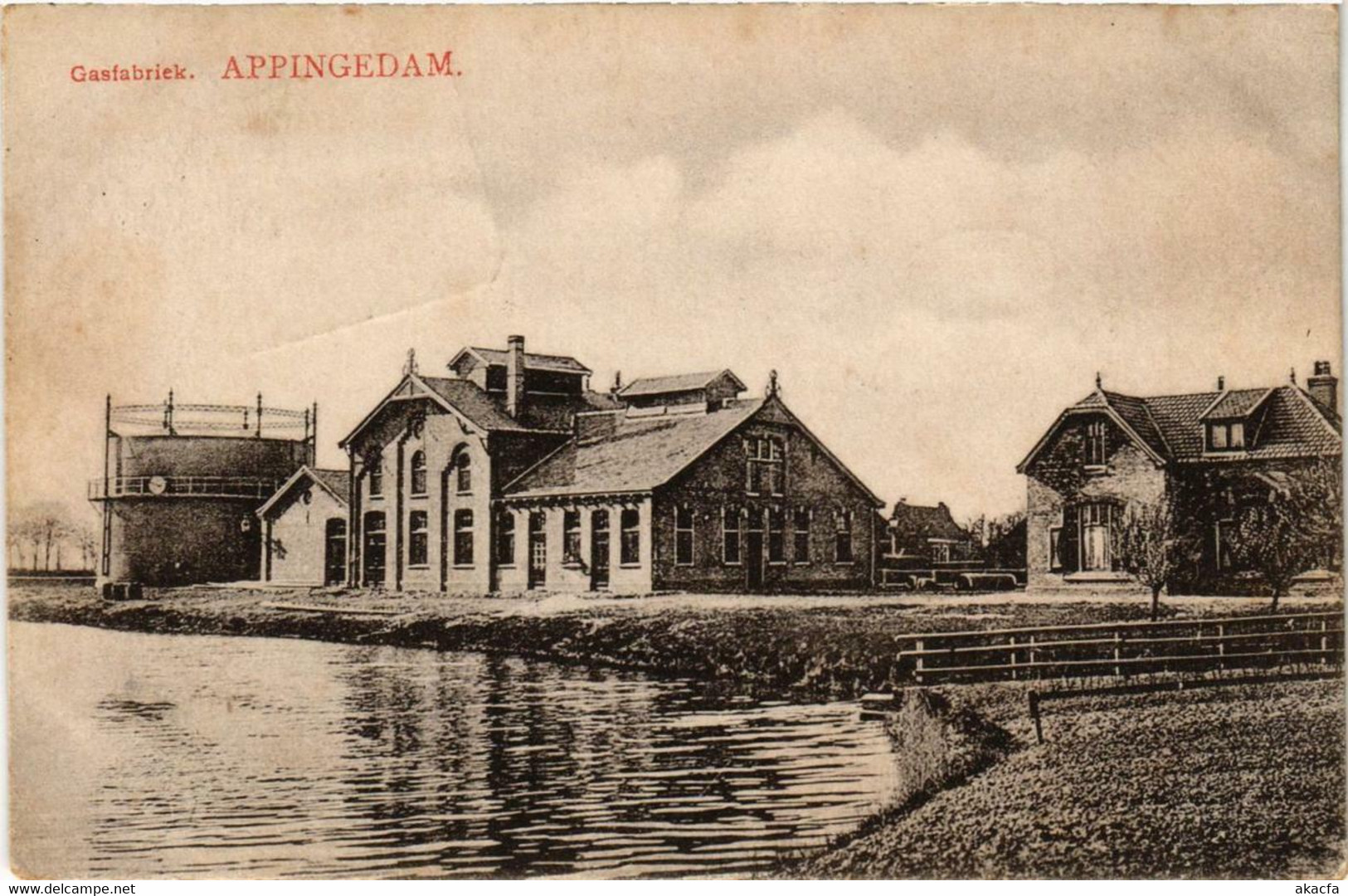 CPA AK APPINGEDAM Gasfabriek NETHERLANDS (706228)