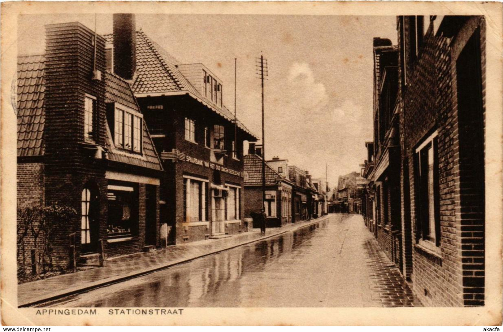 CPA AK APPINGEDAM Stationsstraat NETHERLANDS (706263)